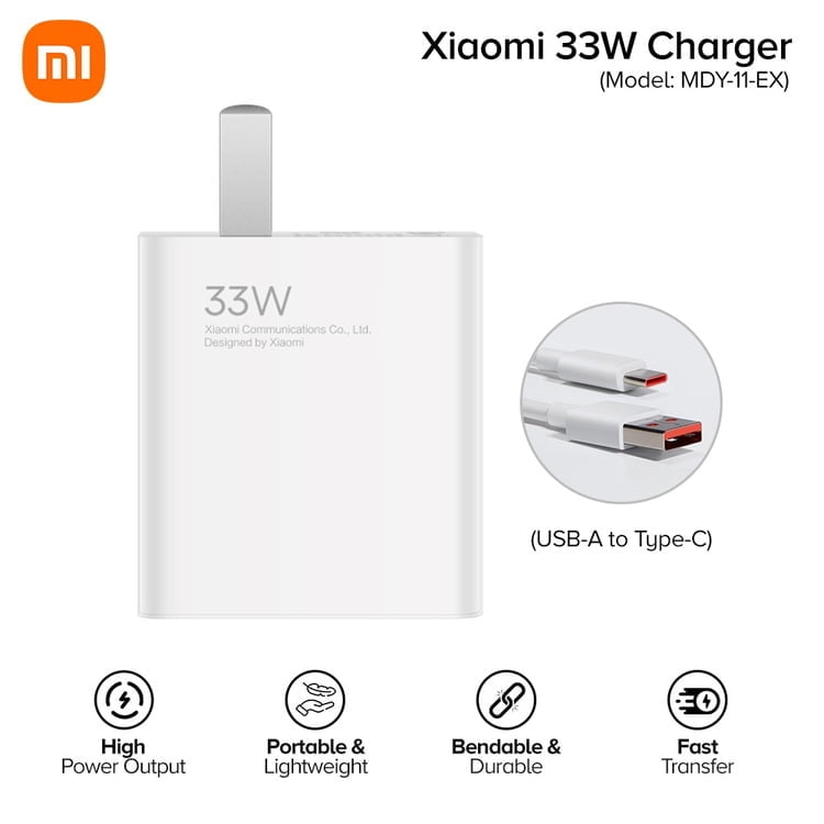 Cargador Xiaomi 33W Charging Combo Type - A eu